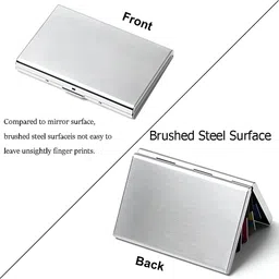 décor nest Men Casual, Formal Silver Aluminium Card Holder image 3