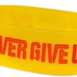 Never Give Up Silicon Wristband For Men Wrist Band-image-18