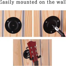 techblaze Pack of 2 Guitar Hanger Wall Mounted Hanger Wall Hanger image 4