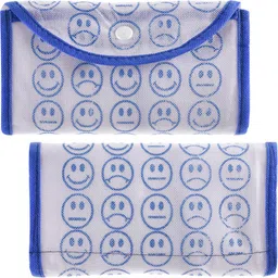 kuber industries Front Pocket Grocery Bag with Handle|Pack of 4|Blue Pack of 4 Grocery Bags image 2