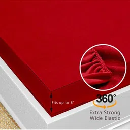 evol Queen Size Fitted Terry Cotton Breathable, Stretchable, Waterproof Mattress Cover image 2