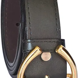 heneda Women Casual Black Synthetic Belt image 2