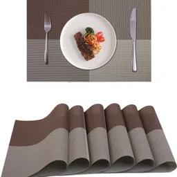 yelona Rectangular Pack of 6 Table Placemat-picture-14