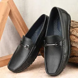 wainers SoleLux Elegance Leather Loafer's | Casual Wear | Formal | Black Shoes Loafers For Men-picture-21