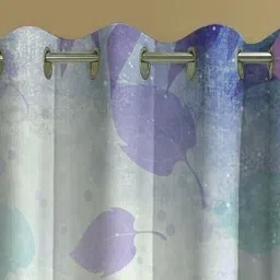 a cube luxury solutions 213 cm (7 ft) Polyester Room Darkening Door Curtain (Pack Of 2) image 3