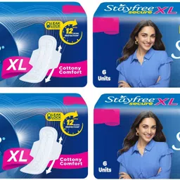 stayfree secure Cottony Comfort XL 274 mm - 6x4 Pcs Sanitary Pad-picture-16