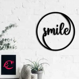 MDF Smile Wooden Wall Hanging By eCraftIndia-image-37