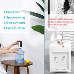 technest Water Bottle USB Charging Automatic Drinking Water Pump Portable28 Bottled Water Dispenser image 2