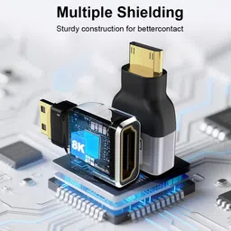 Zorbes Mini HDMI to HDMI Adapter 8K 60Hz High Speed Converter for TV Laptop USB Adapter image 2