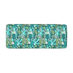 Chumbak Nawaab Bench - Tropical Ikkat Green Lounge Chair image 3