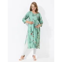 Quira Green Maternity Kurta image 1