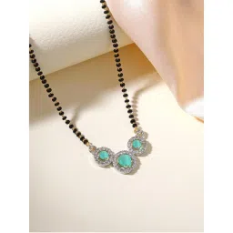 Estele Gehena Lightweight Mint Green Circle Design Mangalsutra-picture-11