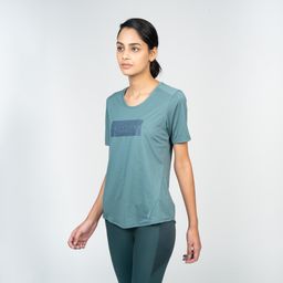 domyos Women Gym T-Shirt Polyester - Green-picture-3