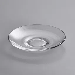 fancytrend Pack of 6 Glass Clear Glass Saucer Only Saucers Without Cup for Serving Snacks Dishes Desserts image 3
