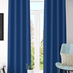Kuber Industries Blue Black Out Door Curtain-picture-27
