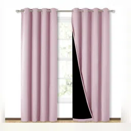 BFAM Pink Black Out Window Curtain-picture-18