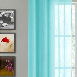 HOMEMONDE Blue Sheer Cotton Window Curtain-picture-27