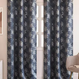 HOMEMONDE Grey & White Set of 2 Black Out Window-picture-40