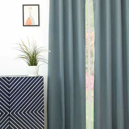 Ariana Grey Black Out Long Door Curtain-picture-24