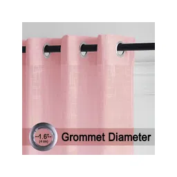 HOMEMONDE Pink Sheer Cotton Long Door image 5