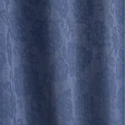 Saral Home Blue Set of 2 Black Out Long Door Curtain image 3