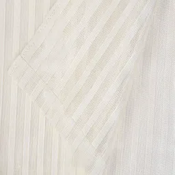 Kuber Industries Cream Striped Window Curtain image 5