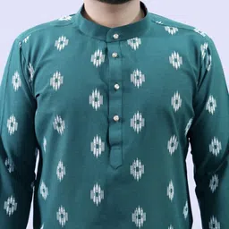hanumant creation Men Cotton Blend Kurta Pyjama Set image 4