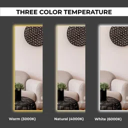 flipkart perfect homes 12 x 18 Touch-Sensor LED Wall Mirror Bathroom Mirror image 5