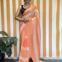Mitera Striped Pure Chiffon Ready to Wear Saree-picture-34