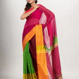 Angoshobha Colourblocked Saree-picture-13