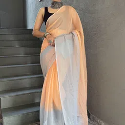 Mitera Ombre Pure Chiffon Ready to Wear Saree-image-33