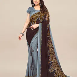 moda rapido ANAND SAREES Floral Printed Pure Georgette Saree-picture-12