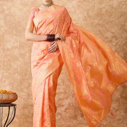 HERE&NOW Woven Design Zari Banarasi Saree-picture-44