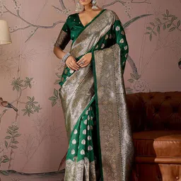 Sangria Woven Design Zari Banarasi Saree-image-27
