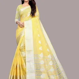 MR CREATION Woven Design Dharmavaram Saree-image-1