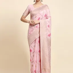 JUST FASHION Woven Design Zari Saree-picture-27