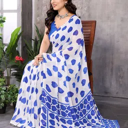 Ambuja International Pure Georgette Saree-image-36