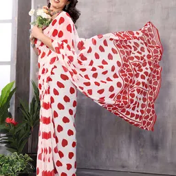 Ambuja International Pure Georgette Printed Saree-image-45