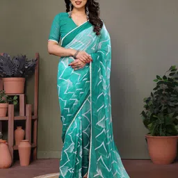 KALINI Printed Pure Georgette Saree-image-46