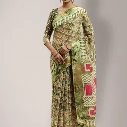 KALINI Ethnic Motifs Silk Cotton Saree-picture-22