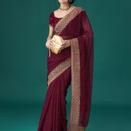 kasee Embroidered Polka Dots Sarees-picture-30