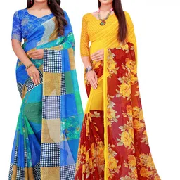 Florence Women Blue Sarees-image-76
