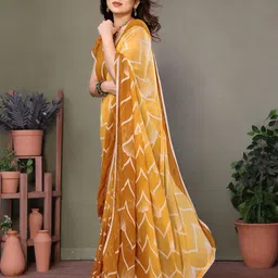 KALINI Printed Pure Georgette Saree image 4