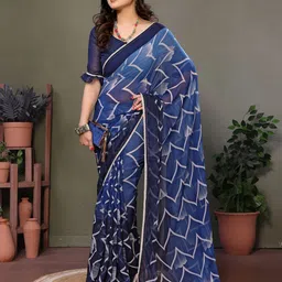 KALINI Pure Georgette Printed Saree image 5