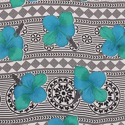 Ambuja International Floral Mirror Work Pure Georgette Saree image 5