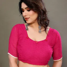 KALINI Printed Pure Georgette Saree image 5