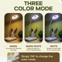 jsm Led table lamp with three color mode and multi functional pen holder Table Lamp image 2