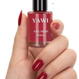 yawi New Eggy Red Nail Polish With Super Stay Color Formula Red-picture-27