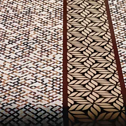 Signature Maroon & Black Geometric 150 TC Queen Bedsheet with 2 Pillow Covers image 3