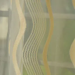 Aura Cream 2 Pieces Sheer Window Curtains image 4